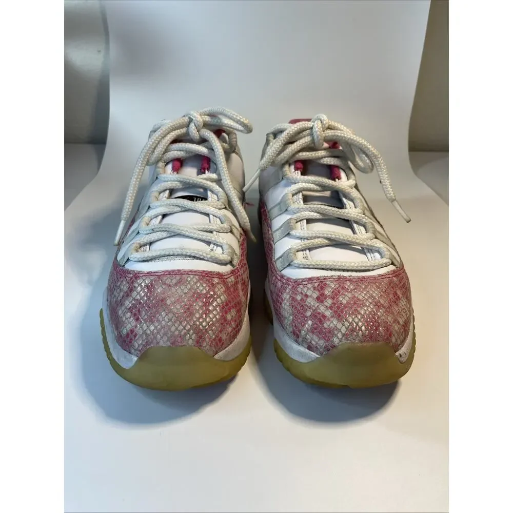 Size 7.5 Nike Air Jordan 11 XI Retro Low Pink Snakeskin W AH7860-106
